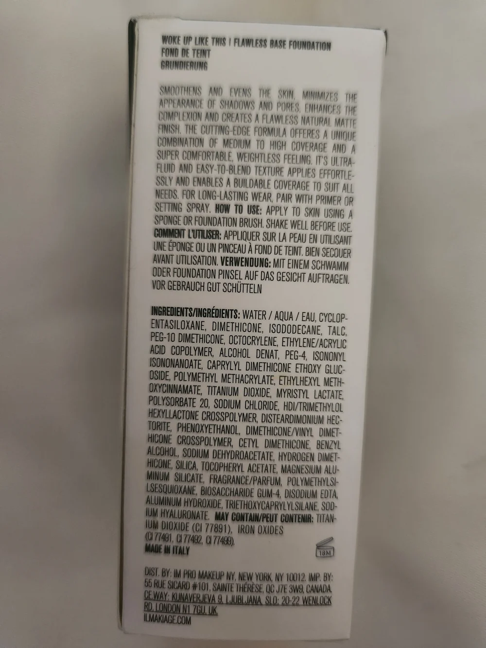 WOKE UP LIKE THIS  Flawless Base Foundation  Series CL, Original Natural Matte